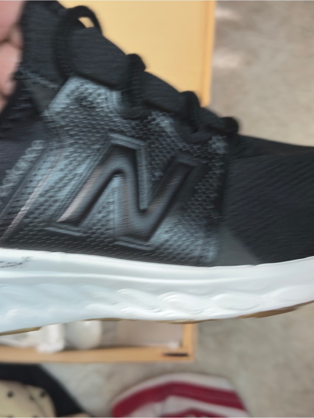 New Balance Black & White Athletic Sneaker